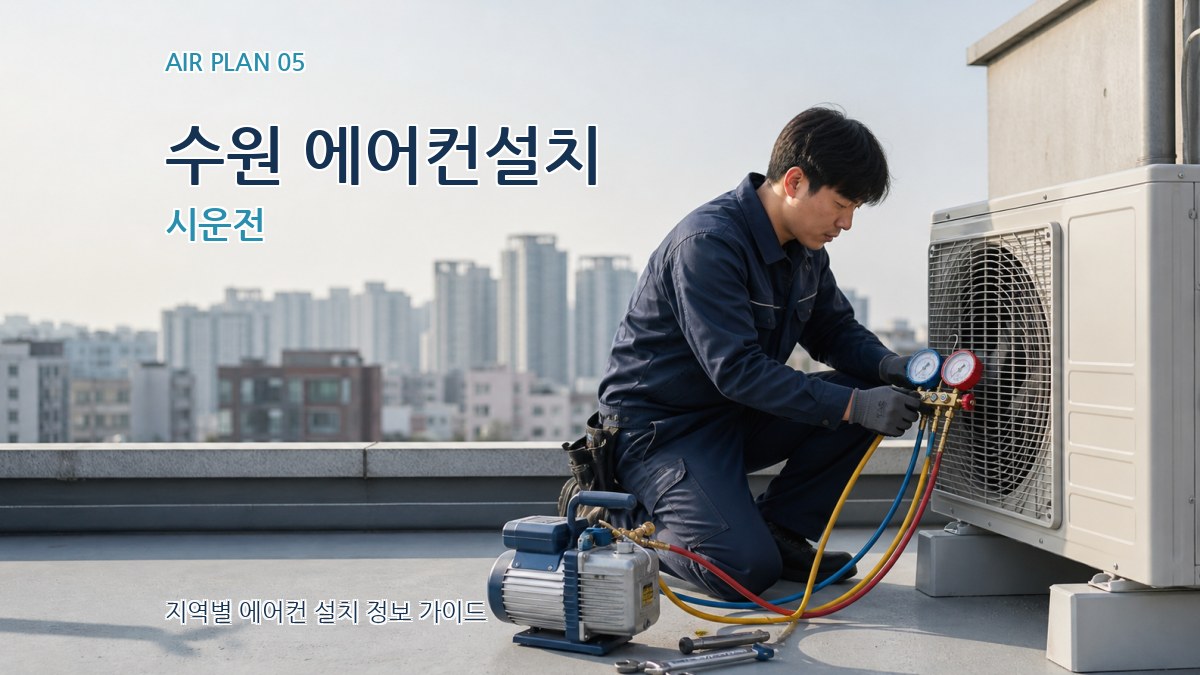 수원 에어컨설치 시운전