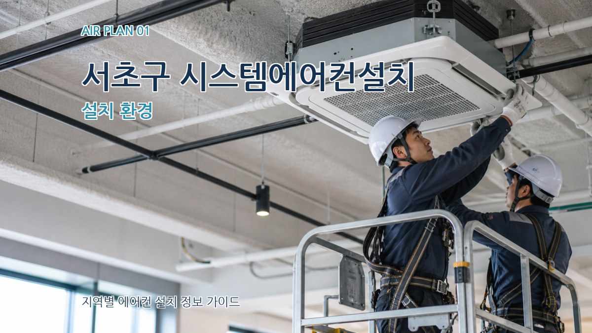 서초구 시스템에어컨설치 설치 환경