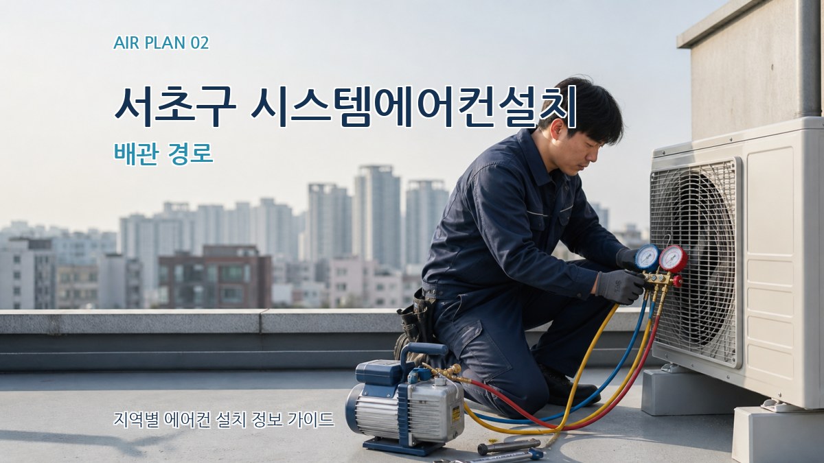 서초구 시스템에어컨설치 배관 경로