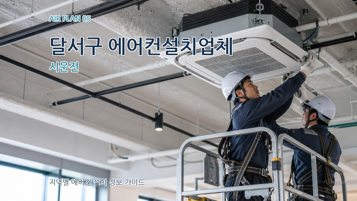 달서구 에어컨설치업체 시운전