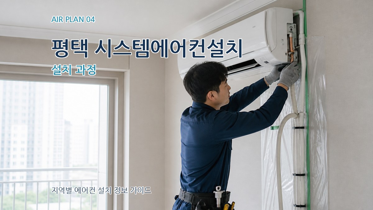 평택 시스템에어컨설치 설치 과정
