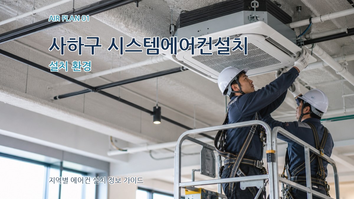 사하구 시스템에어컨설치 설치 환경