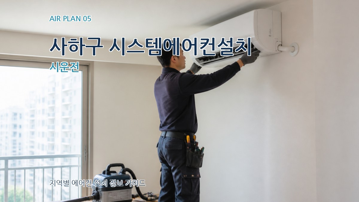 사하구 시스템에어컨설치 시운전