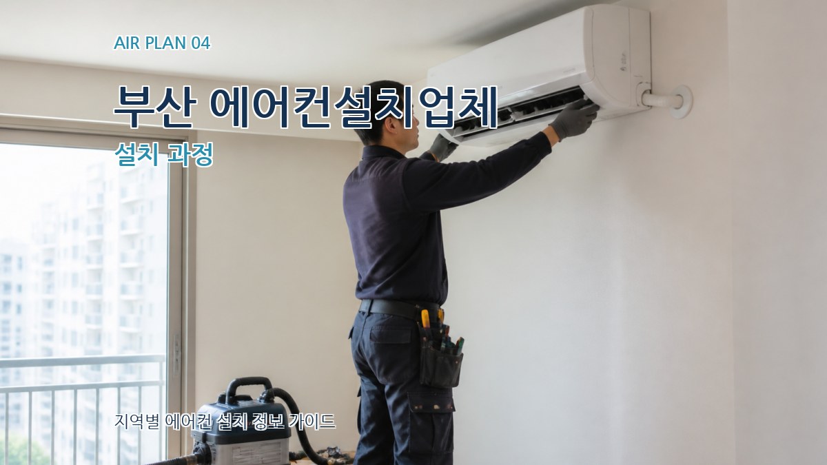 부산 에어컨설치업체 설치 과정