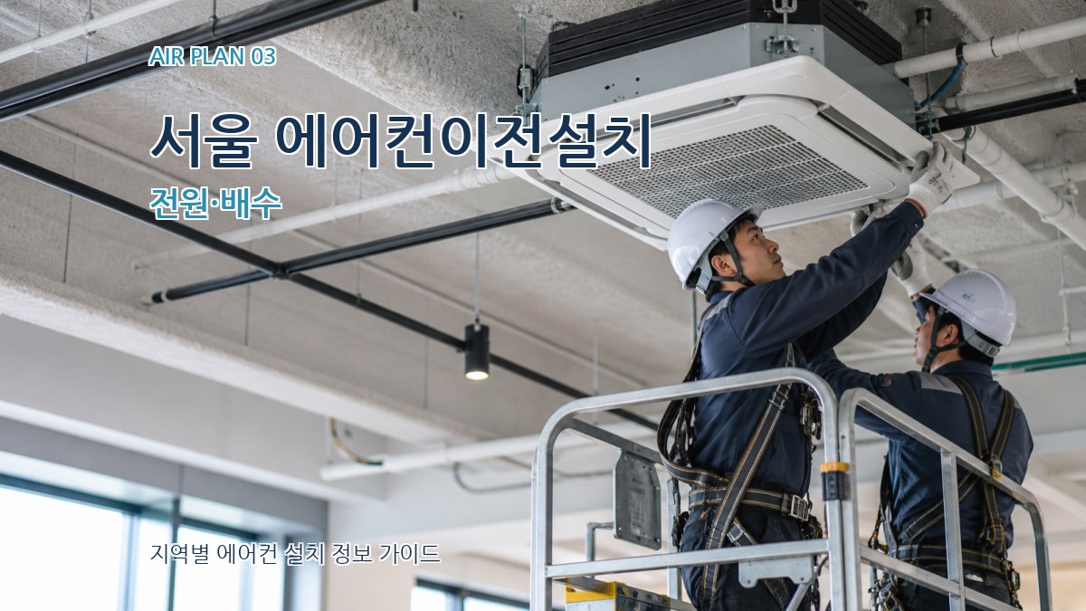 서울 에어컨이전설치 전원·배수