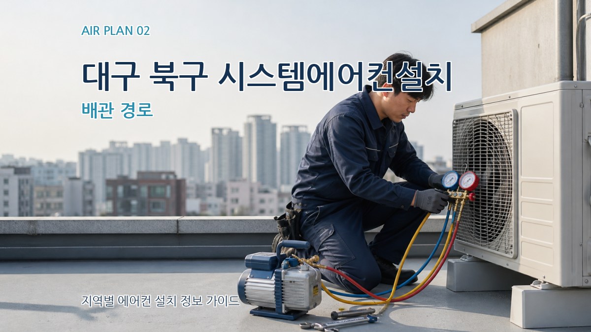 대구 북구 시스템에어컨설치 배관 경로