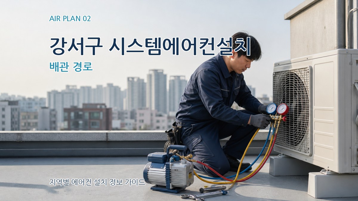 강서구 시스템에어컨설치 배관 경로