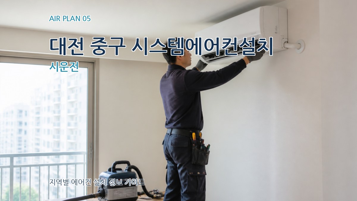 대전 중구 시스템에어컨설치 시운전