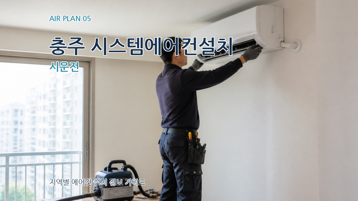 충주 시스템에어컨설치 시운전