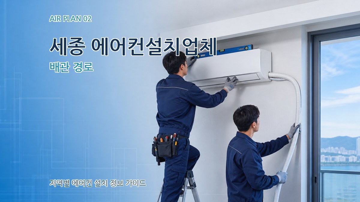 세종 에어컨설치업체 배관 경로